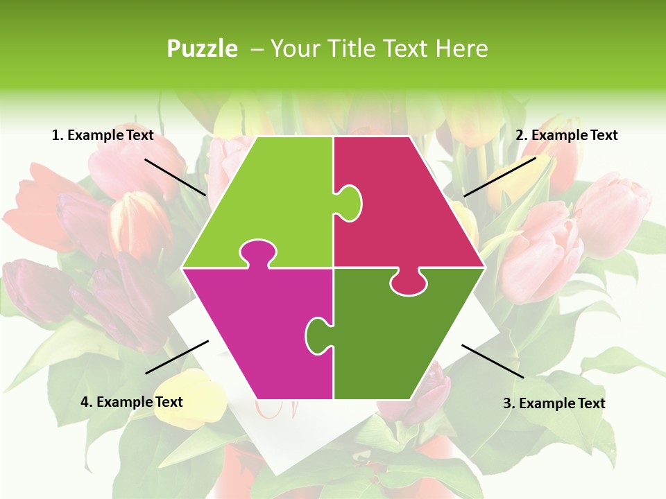 Purple Background Blossom PowerPoint Template