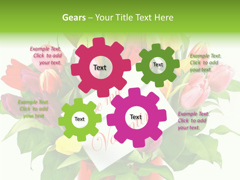 Purple Background Blossom PowerPoint Template