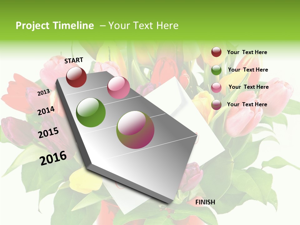 Purple Background Blossom PowerPoint Template