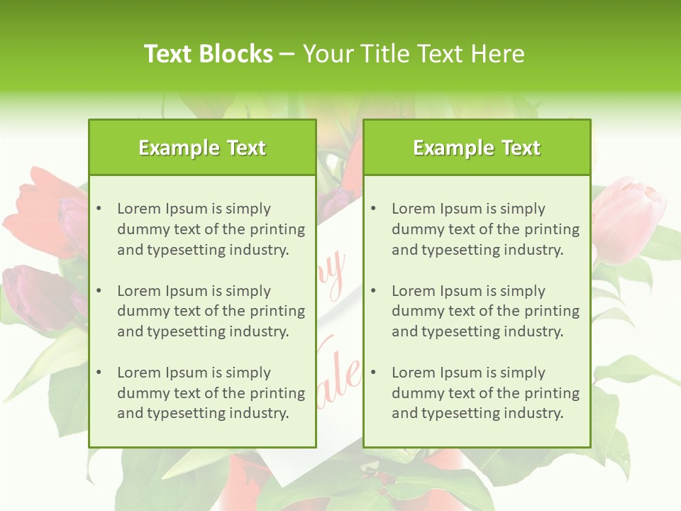 Purple Background Blossom PowerPoint Template