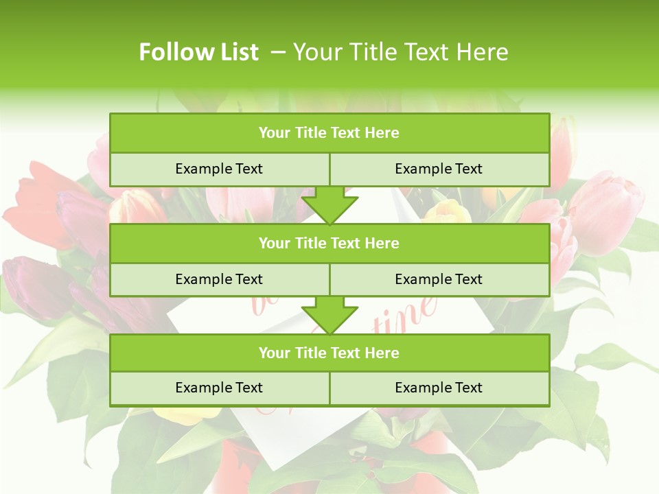 Purple Background Blossom PowerPoint Template
