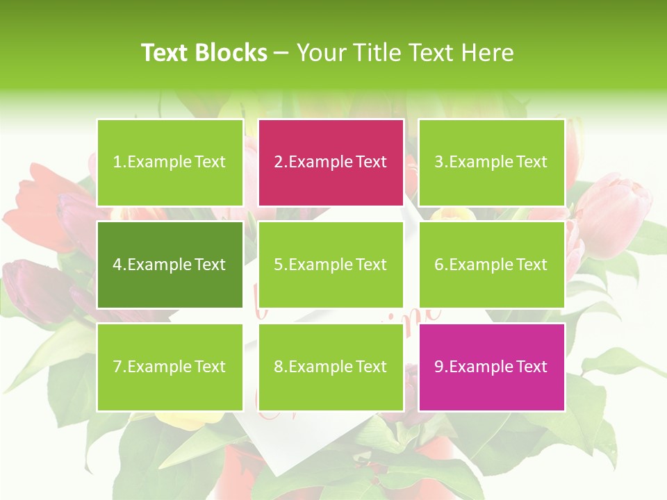 Purple Background Blossom PowerPoint Template