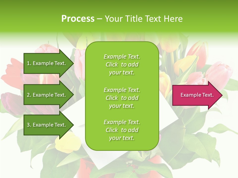 Purple Background Blossom PowerPoint Template