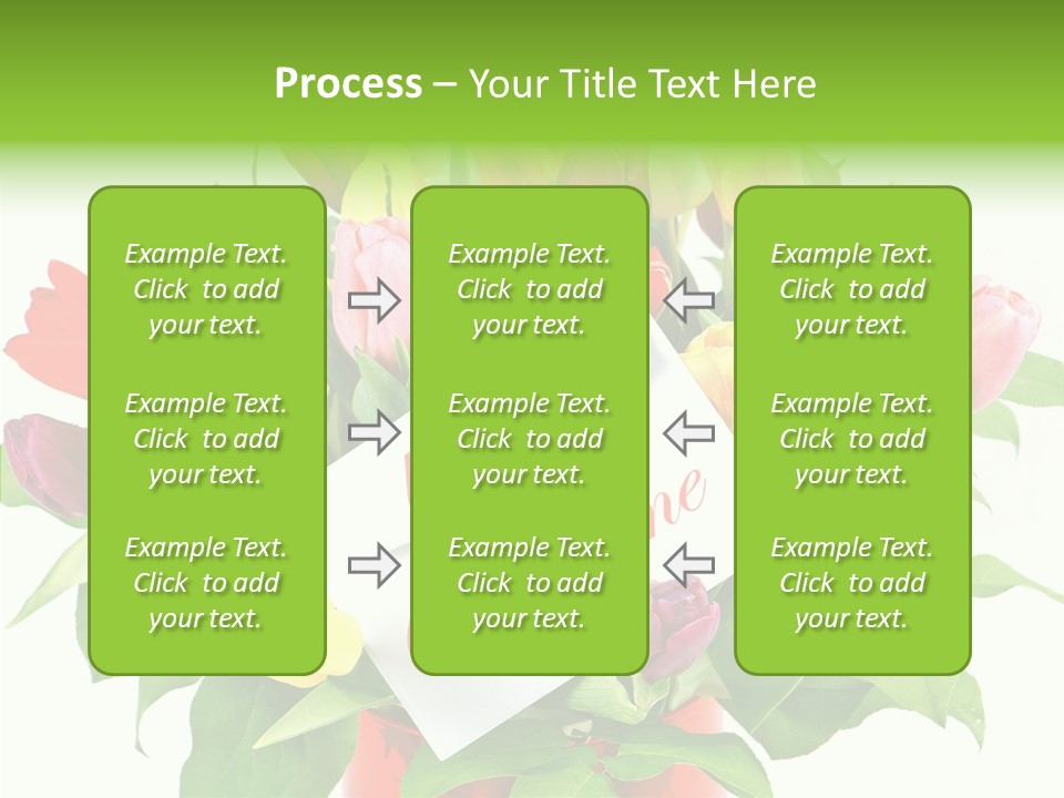 Purple Background Blossom PowerPoint Template