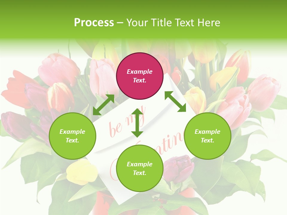 Purple Background Blossom PowerPoint Template