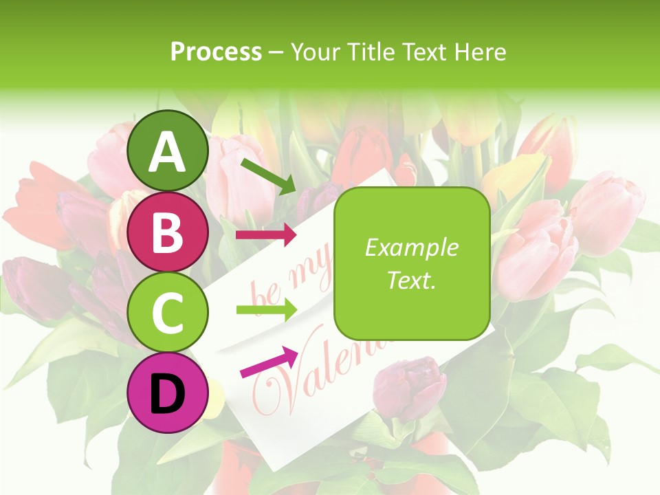 Purple Background Blossom PowerPoint Template