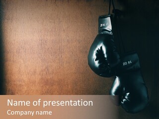 Sport Conflict Hanging PowerPoint Template