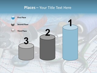 Orange Embroidery Tailoring PowerPoint Template