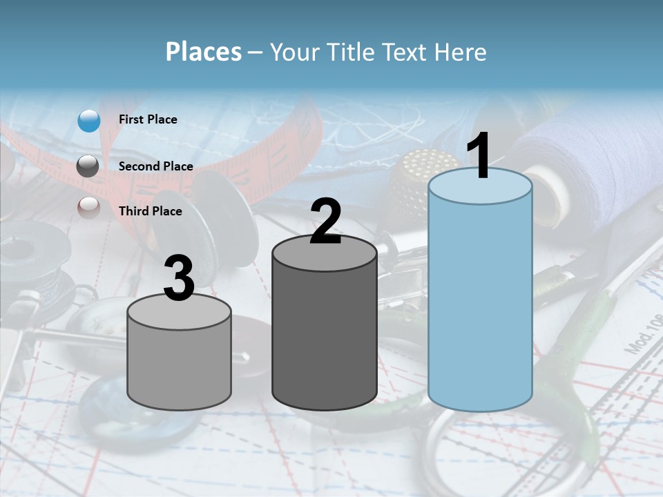 Orange Embroidery Tailoring PowerPoint Template