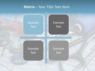 Orange Embroidery Tailoring PowerPoint Template