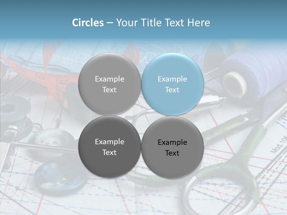 Orange Embroidery Tailoring PowerPoint Template