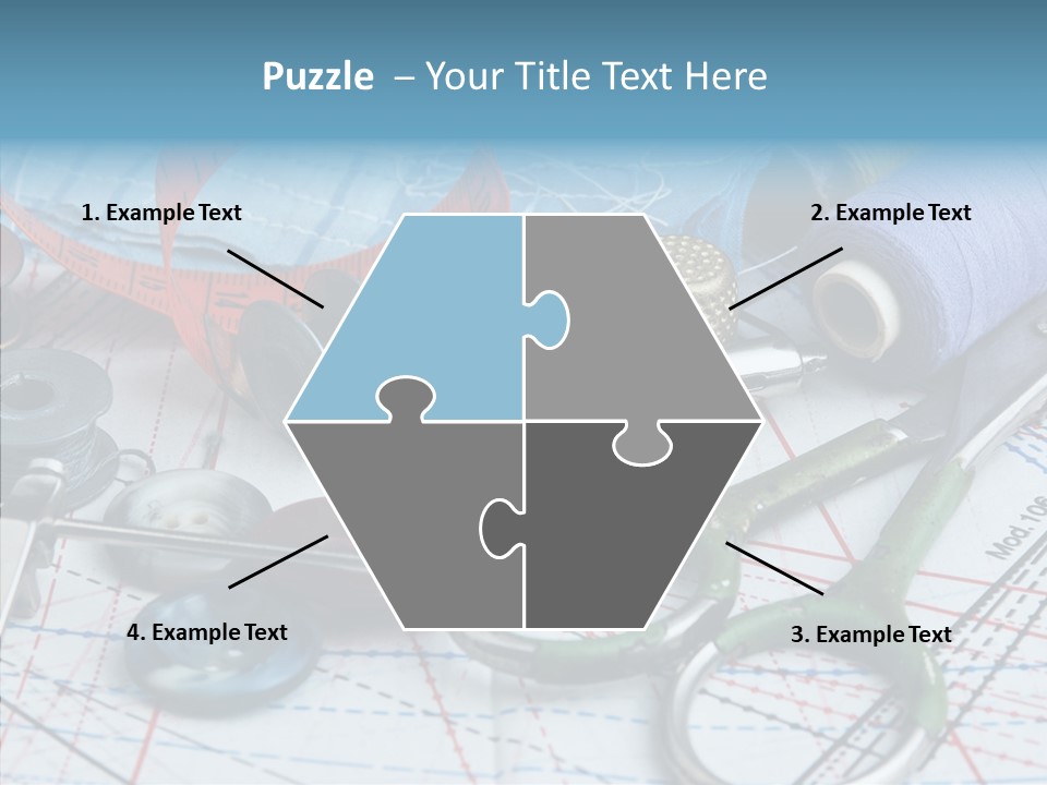 Orange Embroidery Tailoring PowerPoint Template
