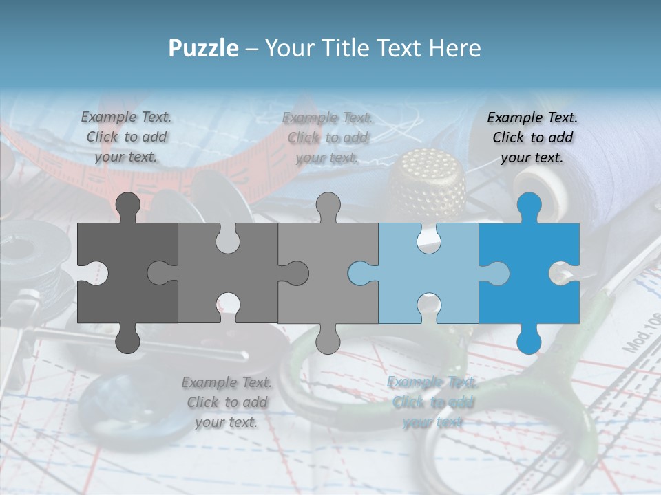 Orange Embroidery Tailoring PowerPoint Template