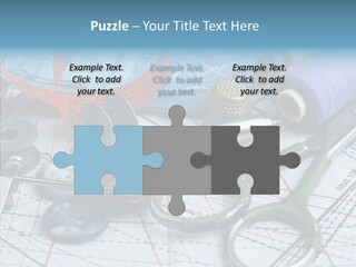 Orange Embroidery Tailoring PowerPoint Template