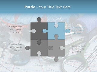 Orange Embroidery Tailoring PowerPoint Template