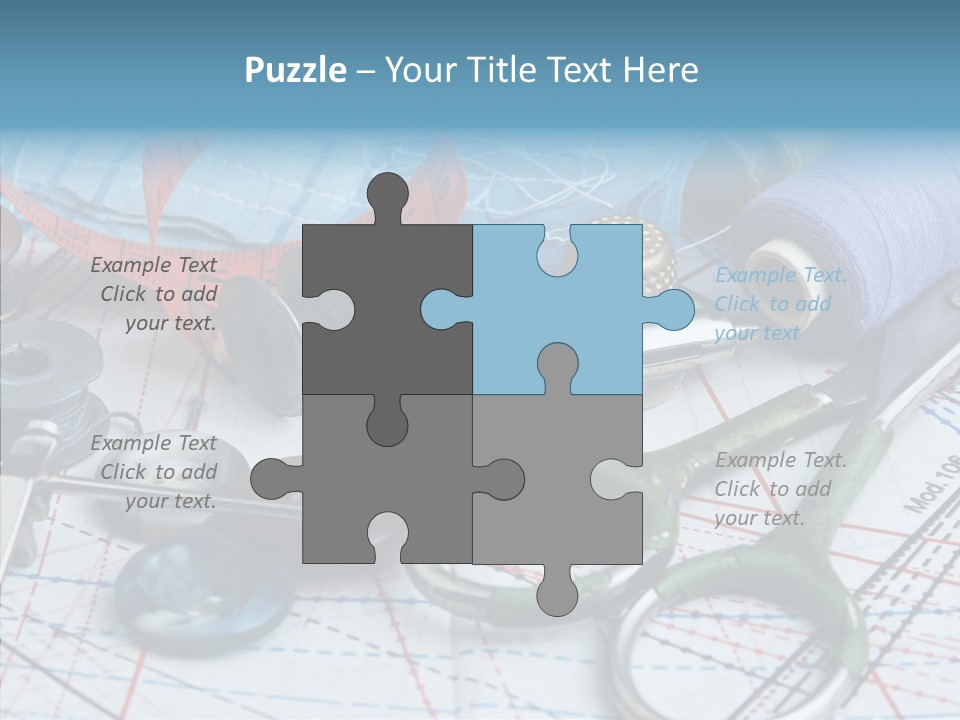 Orange Embroidery Tailoring PowerPoint Template