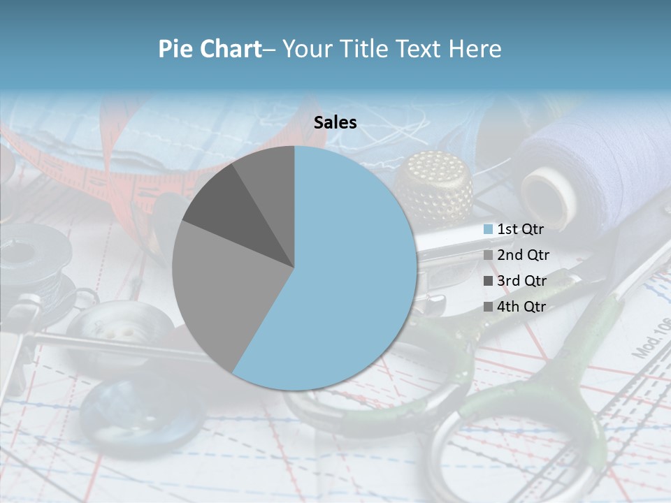 Orange Embroidery Tailoring PowerPoint Template