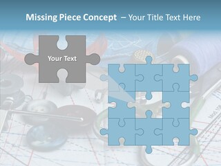 Orange Embroidery Tailoring PowerPoint Template