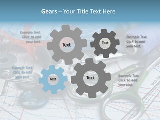 Orange Embroidery Tailoring PowerPoint Template