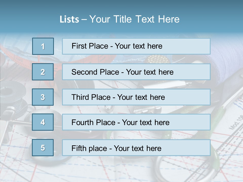 Orange Embroidery Tailoring PowerPoint Template