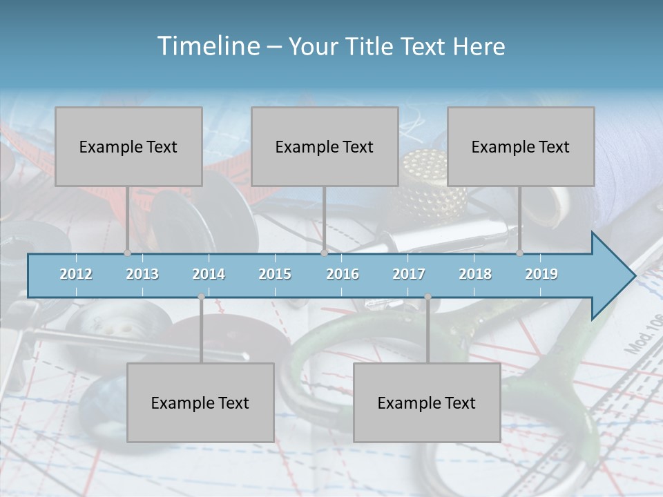 Orange Embroidery Tailoring PowerPoint Template
