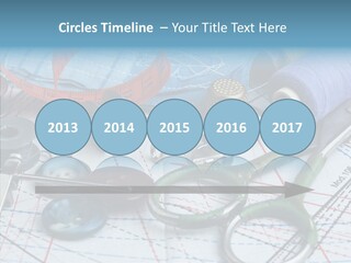 Orange Embroidery Tailoring PowerPoint Template