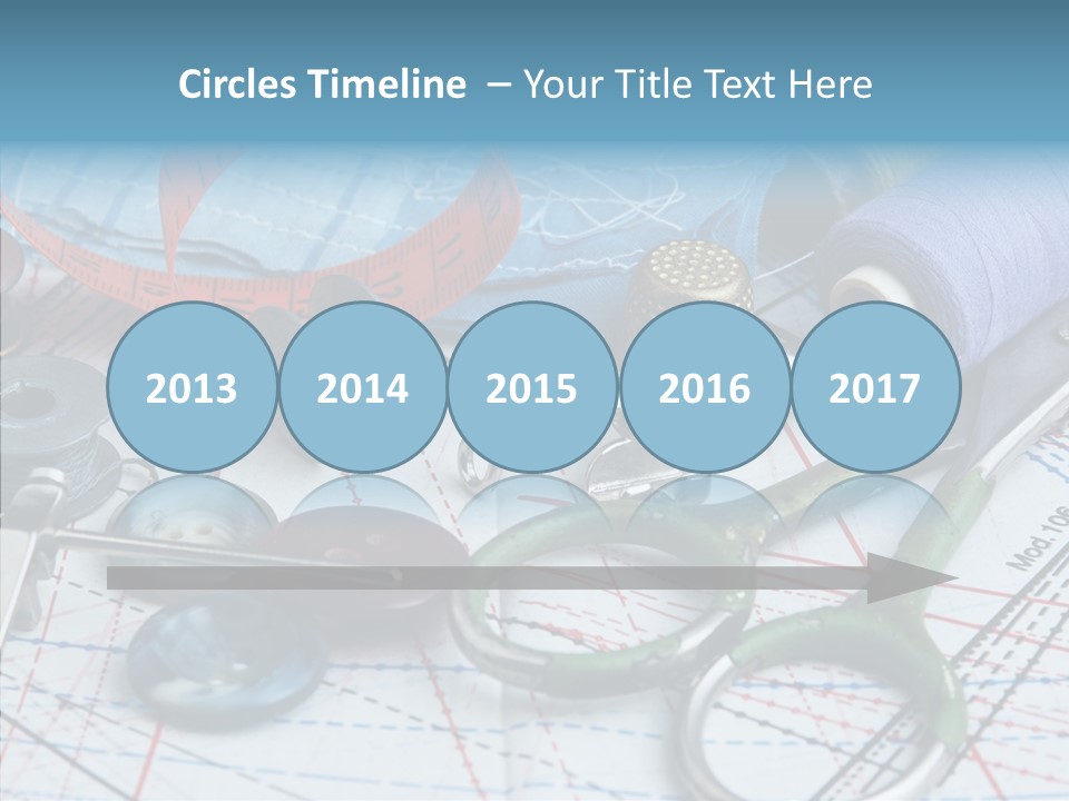 Orange Embroidery Tailoring PowerPoint Template