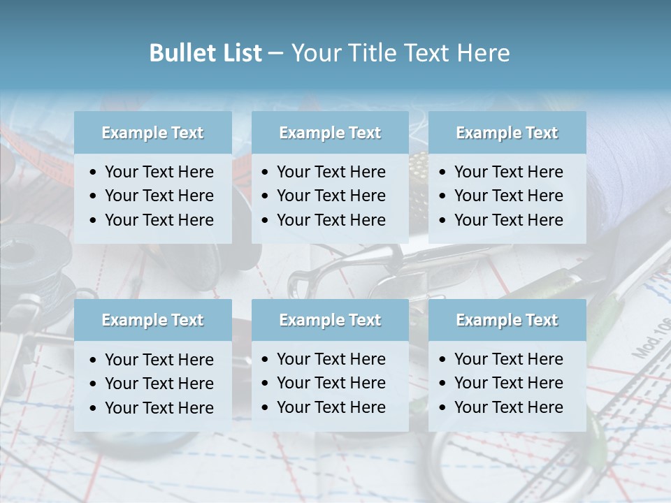 Orange Embroidery Tailoring PowerPoint Template