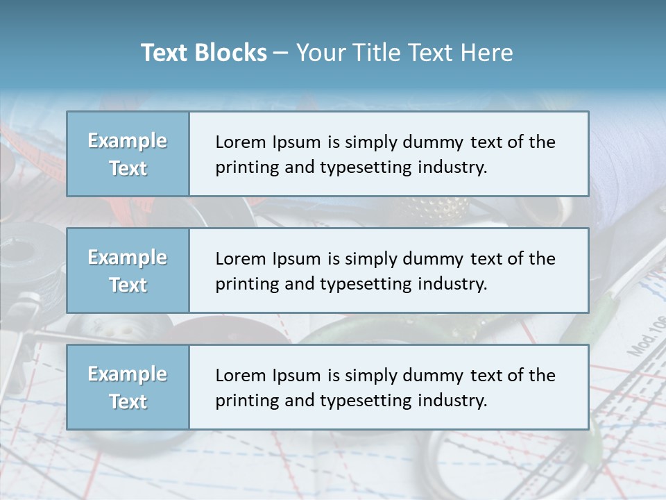 Orange Embroidery Tailoring PowerPoint Template