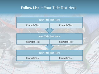 Orange Embroidery Tailoring PowerPoint Template