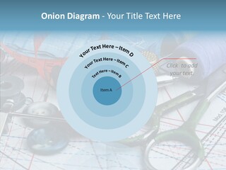 Orange Embroidery Tailoring PowerPoint Template