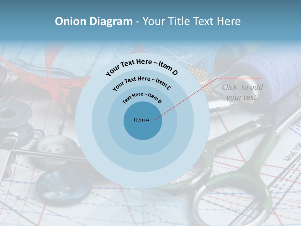 Orange Embroidery Tailoring PowerPoint Template