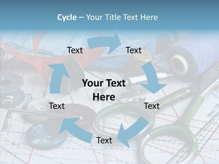 Orange Embroidery Tailoring PowerPoint Template