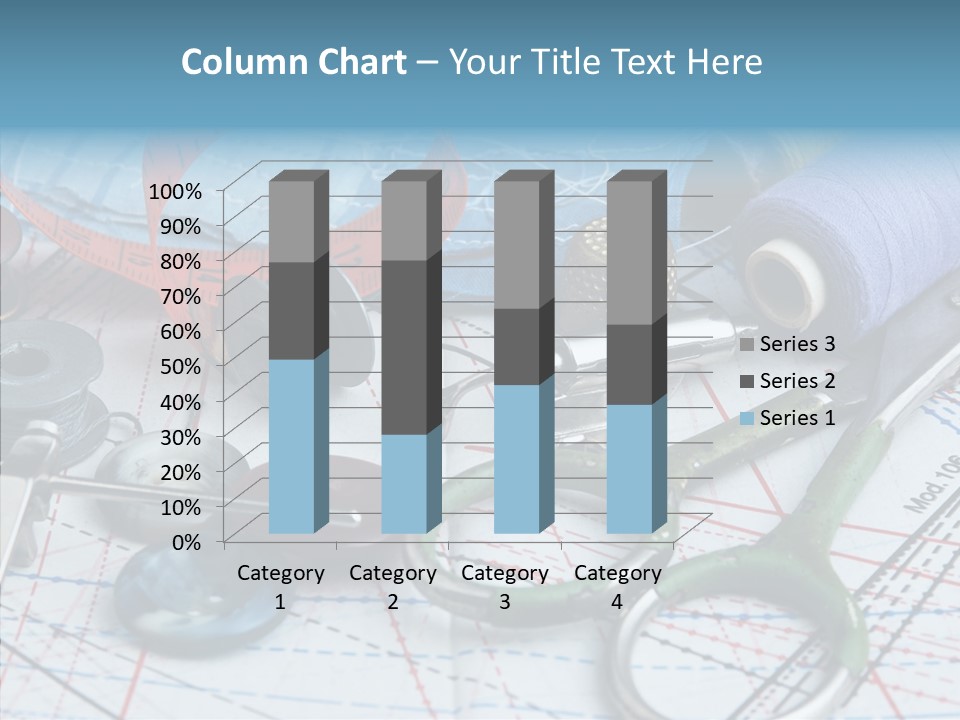 Orange Embroidery Tailoring PowerPoint Template