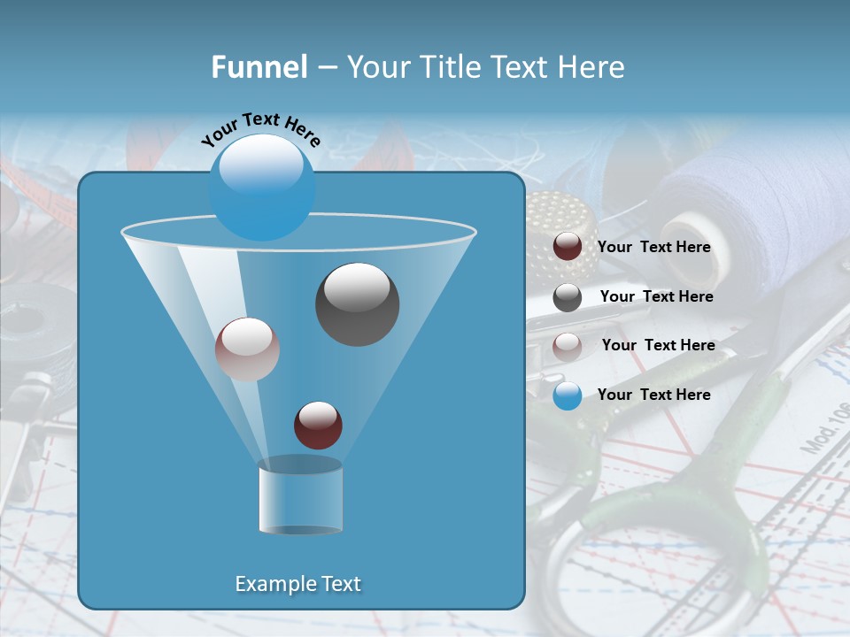 Orange Embroidery Tailoring PowerPoint Template