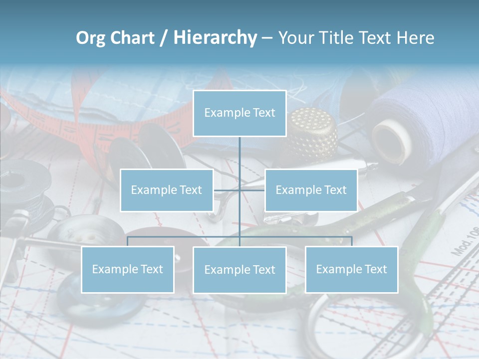 Orange Embroidery Tailoring PowerPoint Template