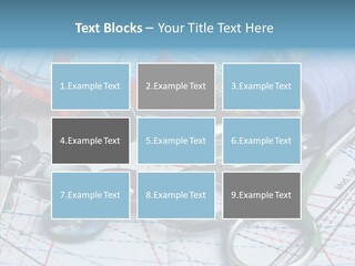 Orange Embroidery Tailoring PowerPoint Template