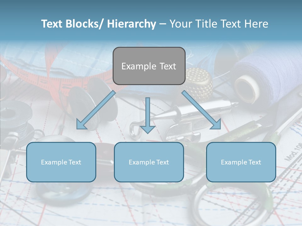 Orange Embroidery Tailoring PowerPoint Template