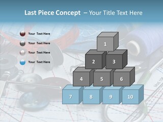 Orange Embroidery Tailoring PowerPoint Template