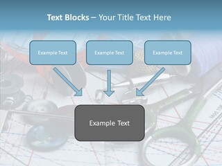 Orange Embroidery Tailoring PowerPoint Template