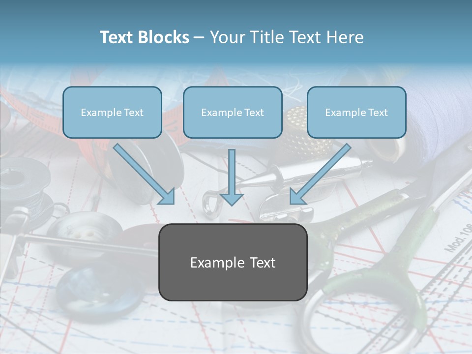 Orange Embroidery Tailoring PowerPoint Template