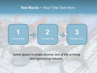 Orange Embroidery Tailoring PowerPoint Template