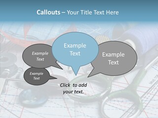 Orange Embroidery Tailoring PowerPoint Template