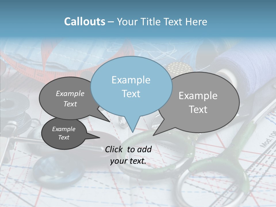 Orange Embroidery Tailoring PowerPoint Template