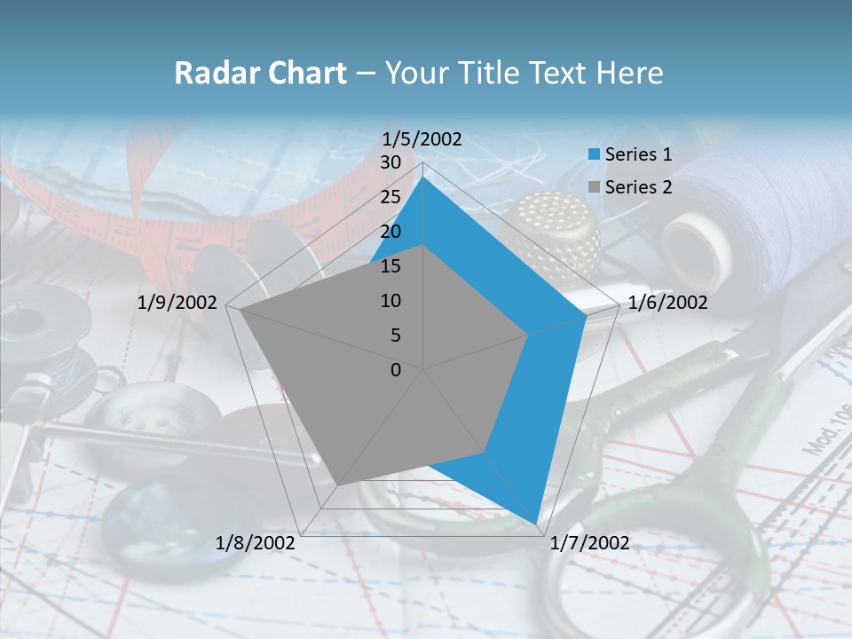 Orange Embroidery Tailoring PowerPoint Template