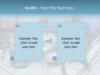 Orange Embroidery Tailoring PowerPoint Template