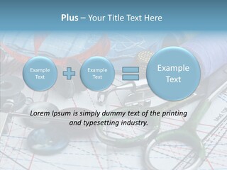Orange Embroidery Tailoring PowerPoint Template