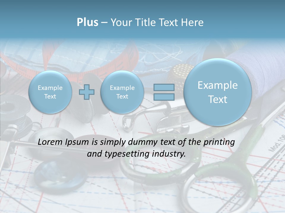 Orange Embroidery Tailoring PowerPoint Template