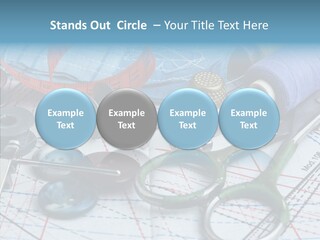 Orange Embroidery Tailoring PowerPoint Template