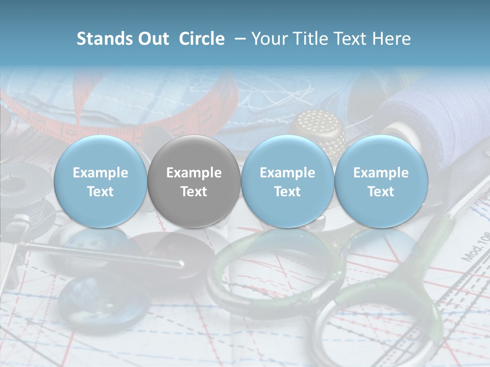 Orange Embroidery Tailoring PowerPoint Template